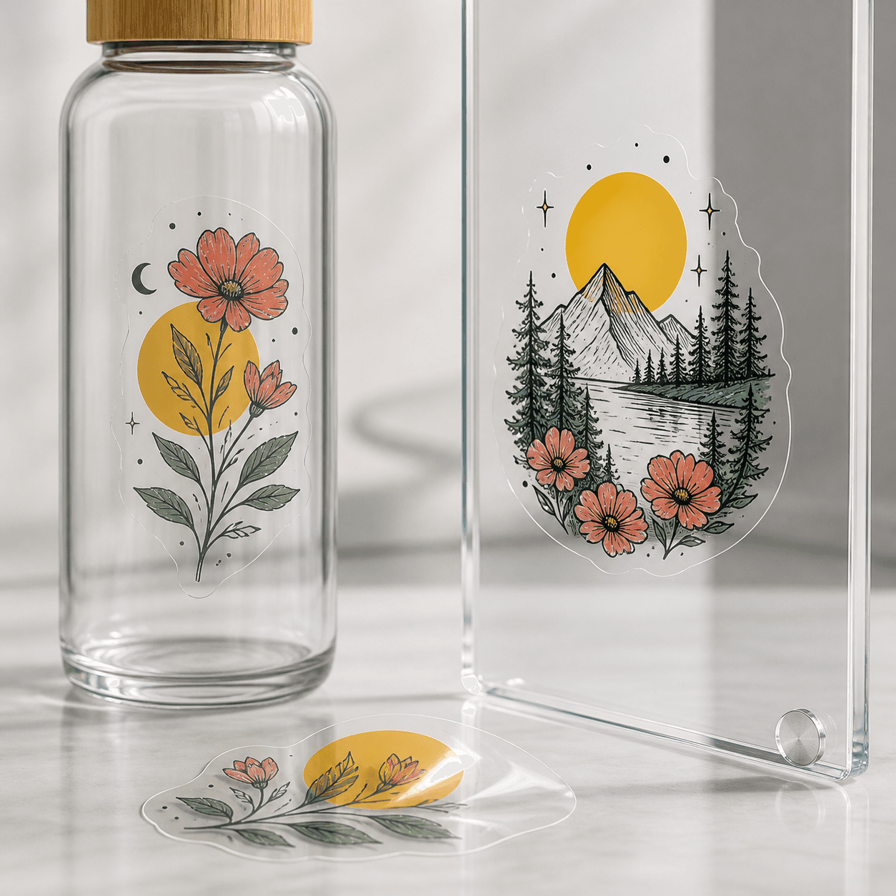 Adesivo em Vinil Transparente por cm²